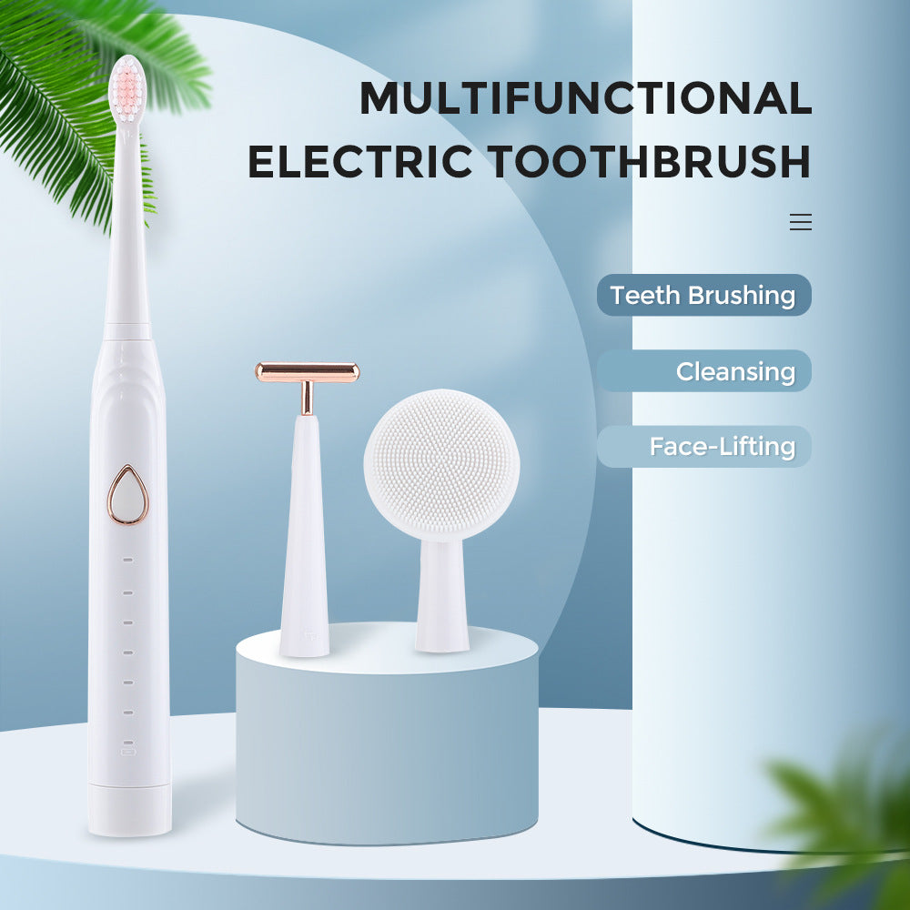 Electric Toothbrush Adult 6-Speed USB Sonic Soft Bristle Toothbrush